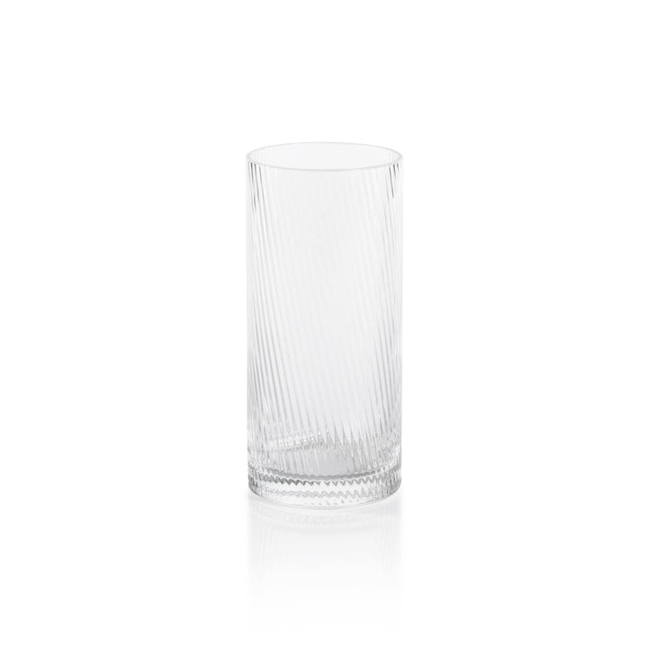 The Connaught Rippled Glassware - Highball Glass Set Of 6