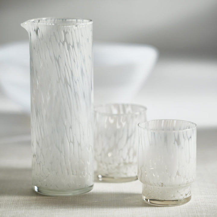 Amalfi Tortoise Glassware - White -Tumbler Set of 6
