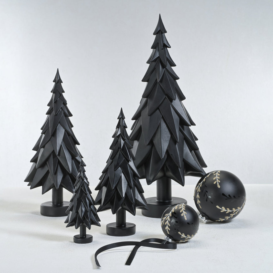 Matt Black Decorative Tree - 13.75 in