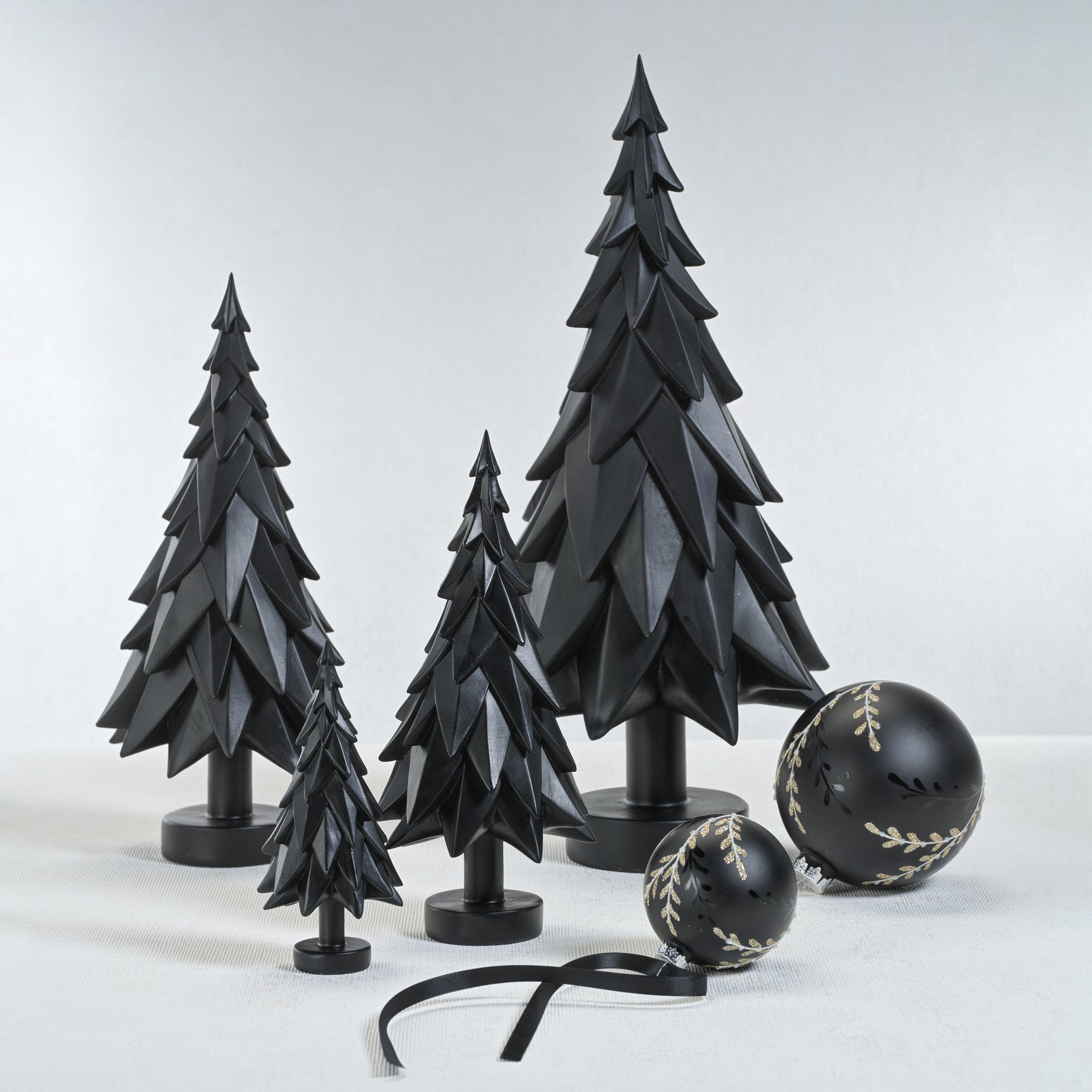 Matt Black Decorative Tree - 10.5 in