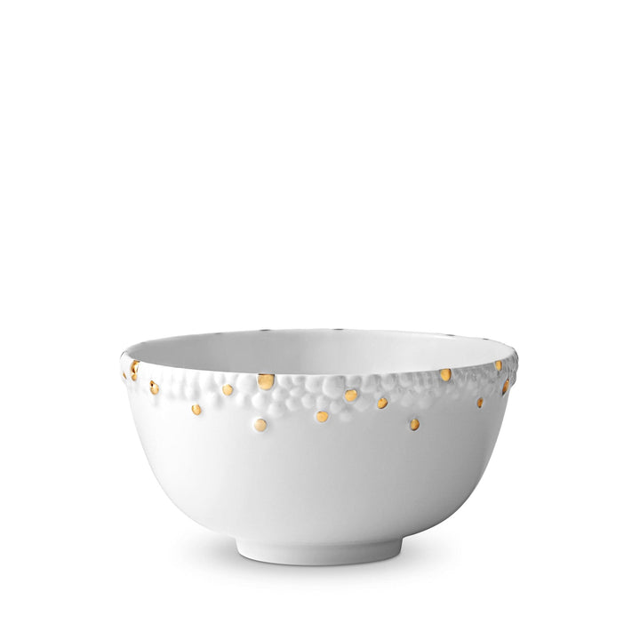 Haas Mojave Cereal Bowl - White + Gold