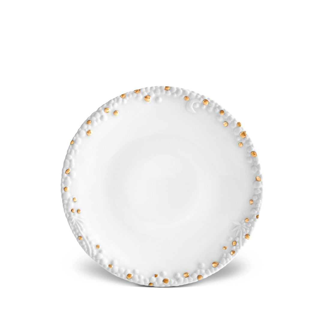 Haas Mojave Dessert Plate - White + Gold