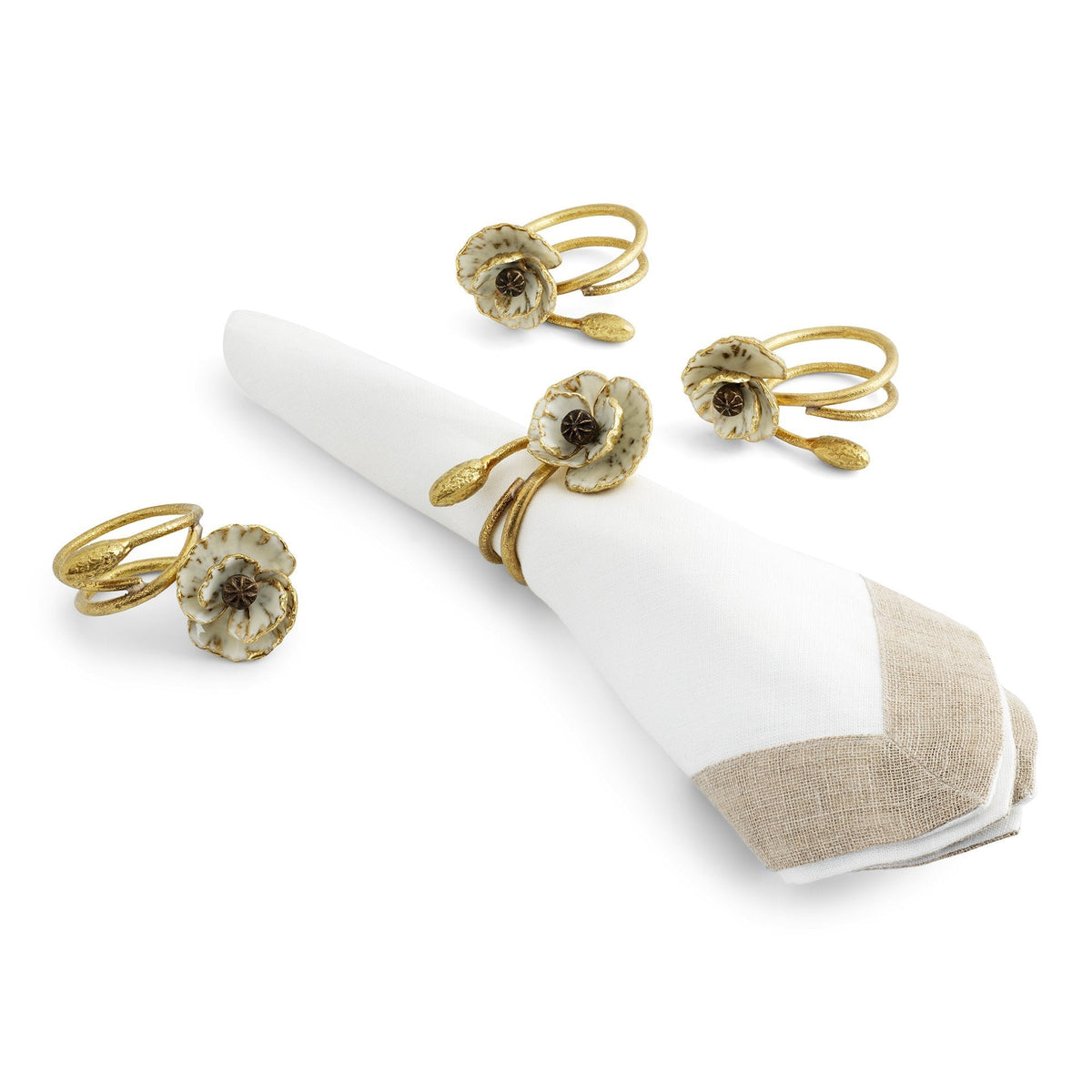 Anemone Napkin Ring Set