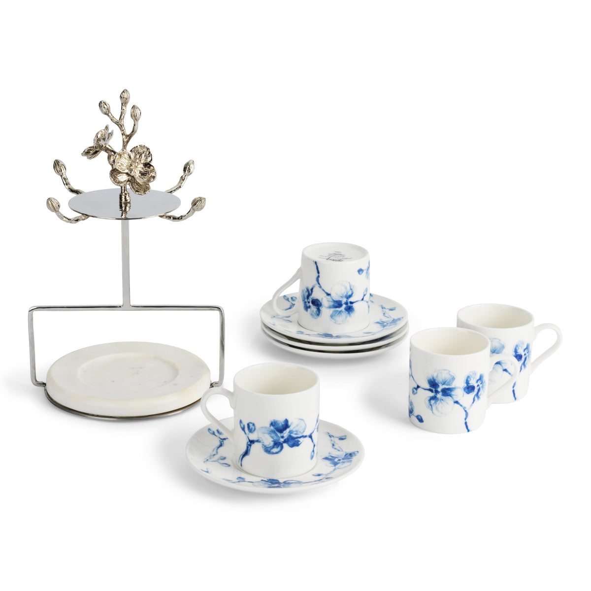 Blue Orchid Demitasse - Set