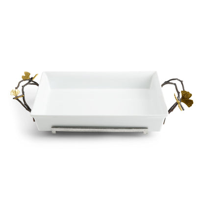 Butterfly Ginkgo Casserole Dish