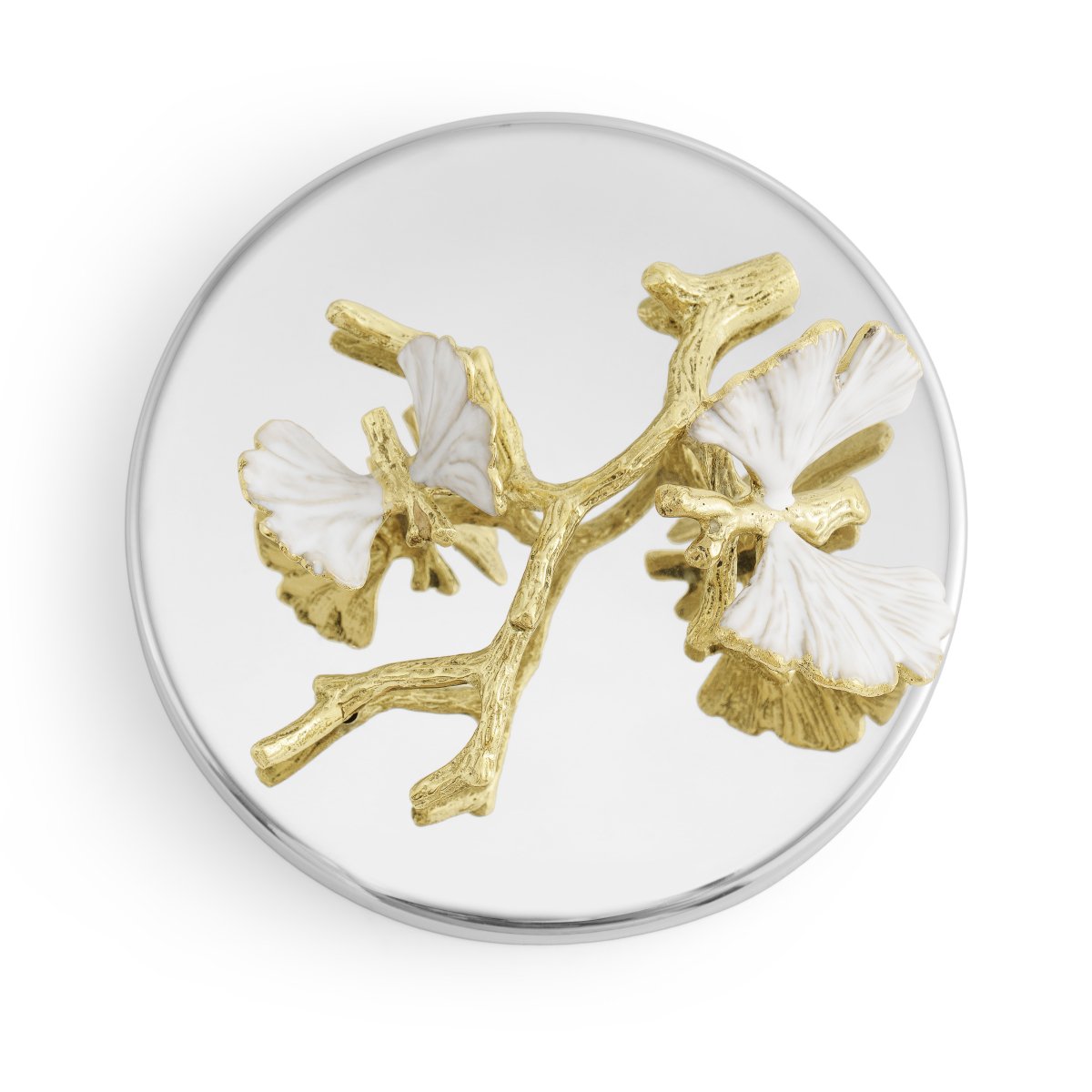 Butterfly Ginkgo Gold Candle