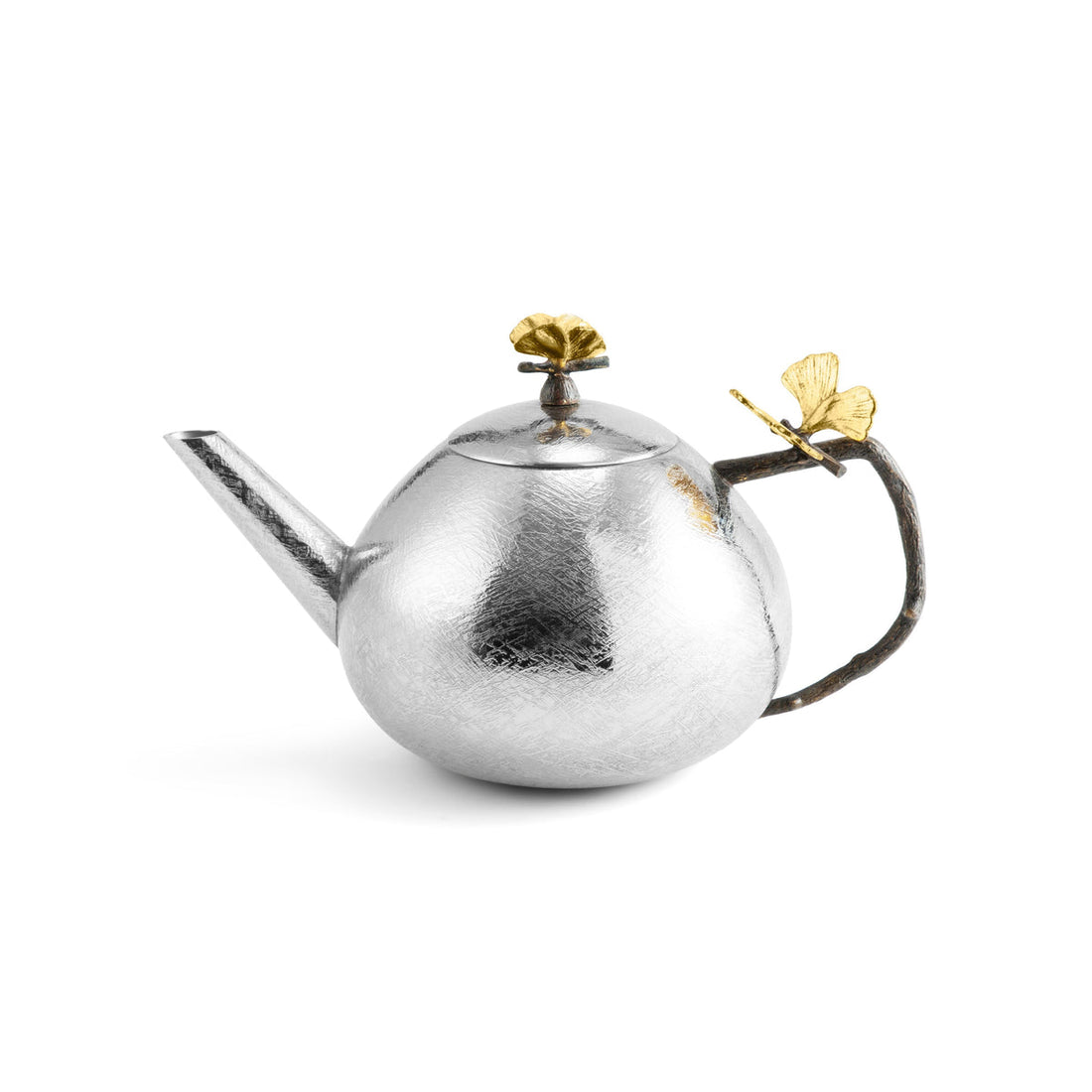 Butterfly Ginkgo Round Teapot