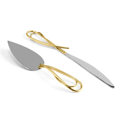 Calla Lily Cake Knife &amp; Server Set