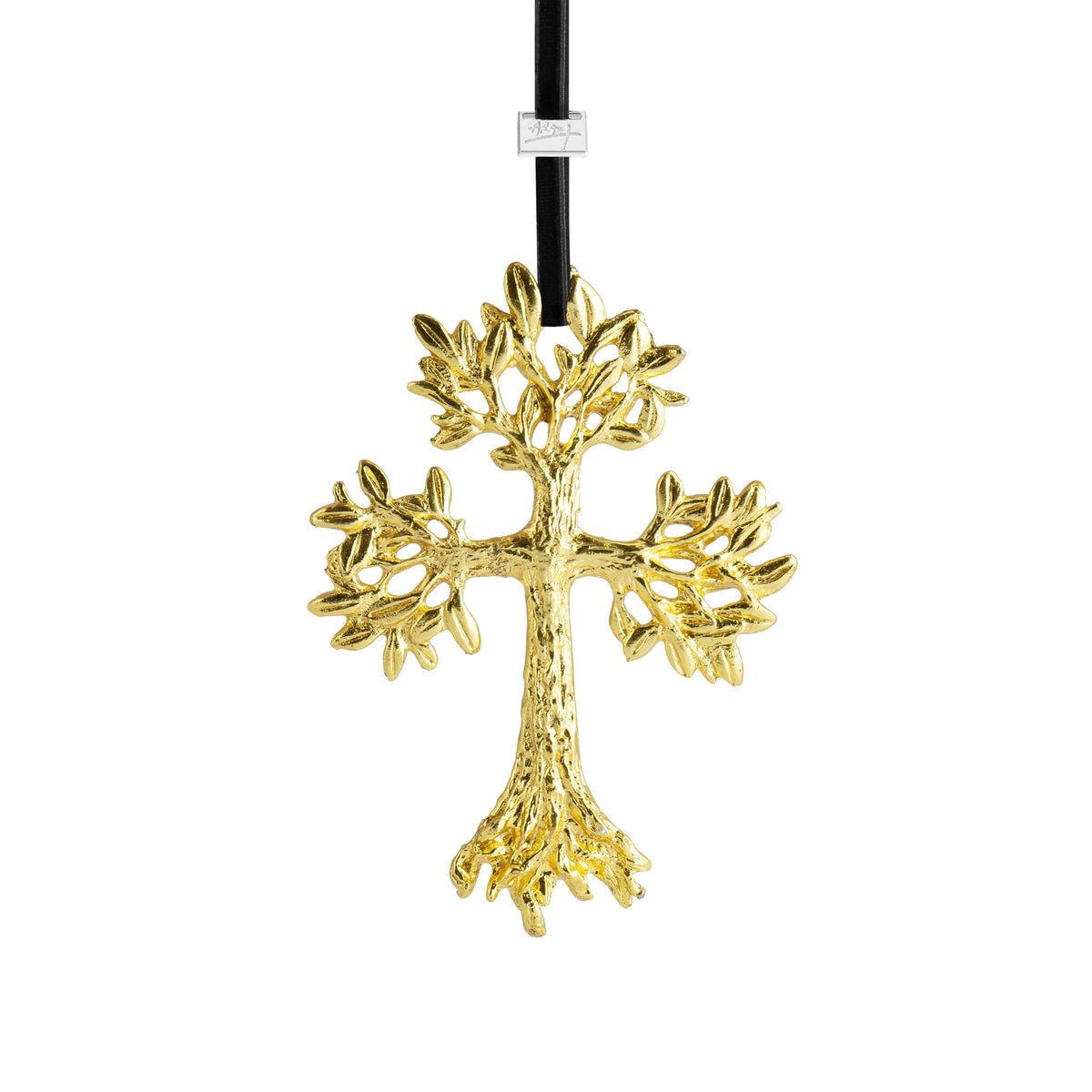 Leafy Cross Ornament