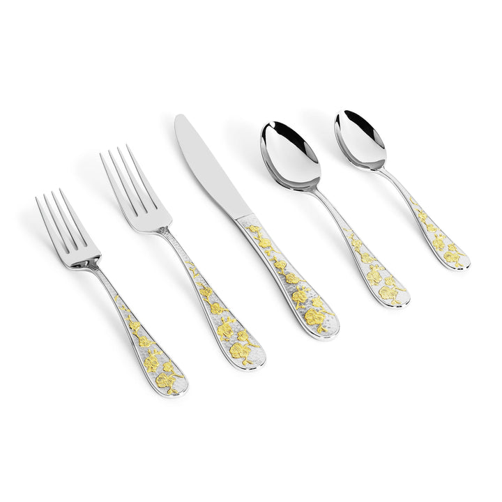Orchid Flatware - Gold