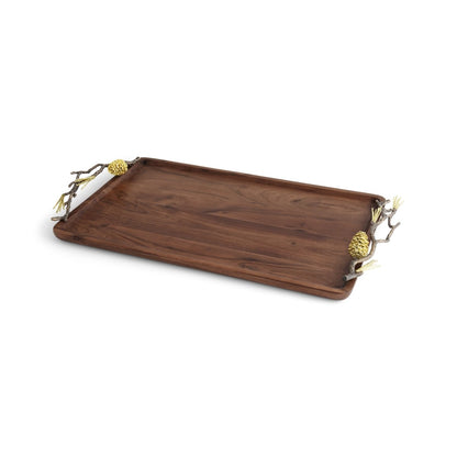 Pine Cone Medium Wood Tray