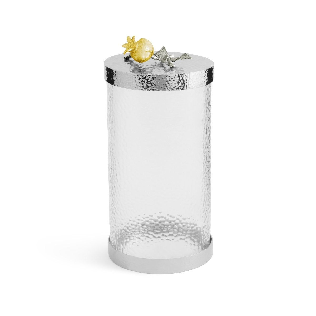 Pomegranate Silver &amp; Gold Canister - Large