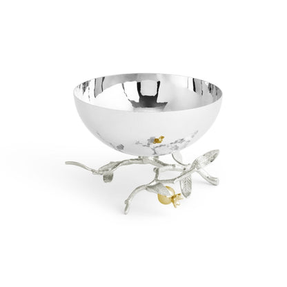 Pomegranate Silver &amp; Gold Small Bowl