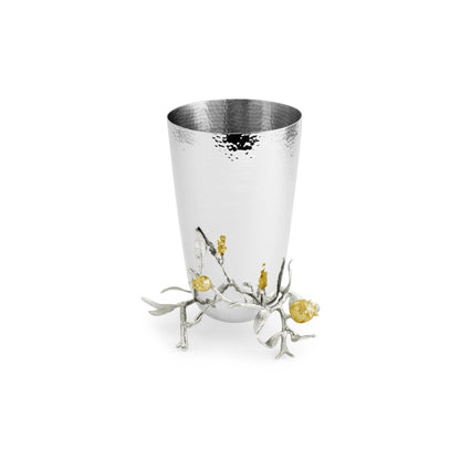 Pomegranate Silver &amp; Gold Vase