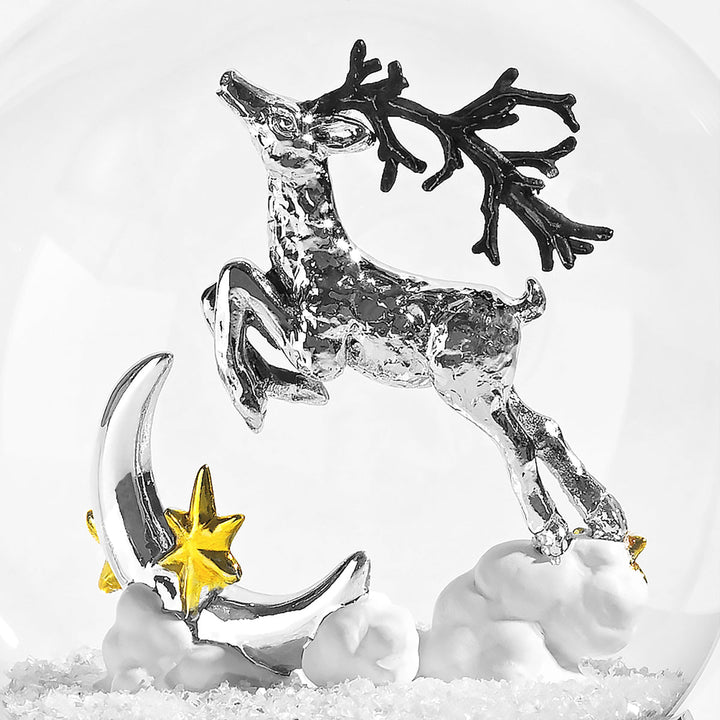 Reindeer Snow Globe Ornament