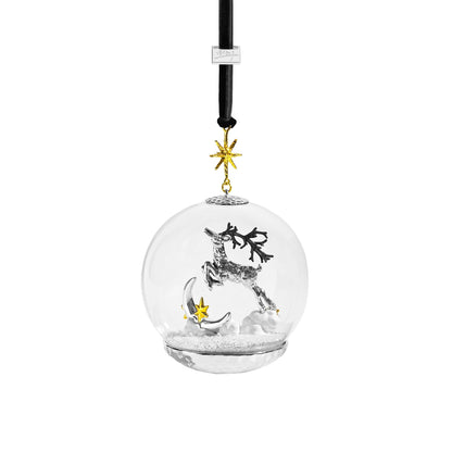 Reindeer Snow Globe Ornament