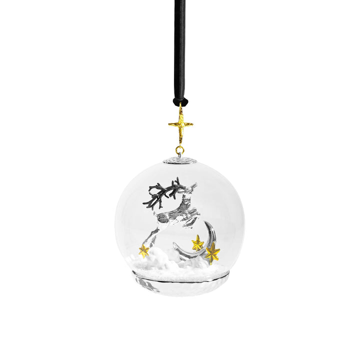 Reindeer Snow Globe Ornament