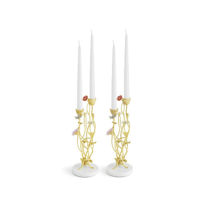 Wildflowers Candleholders S/2