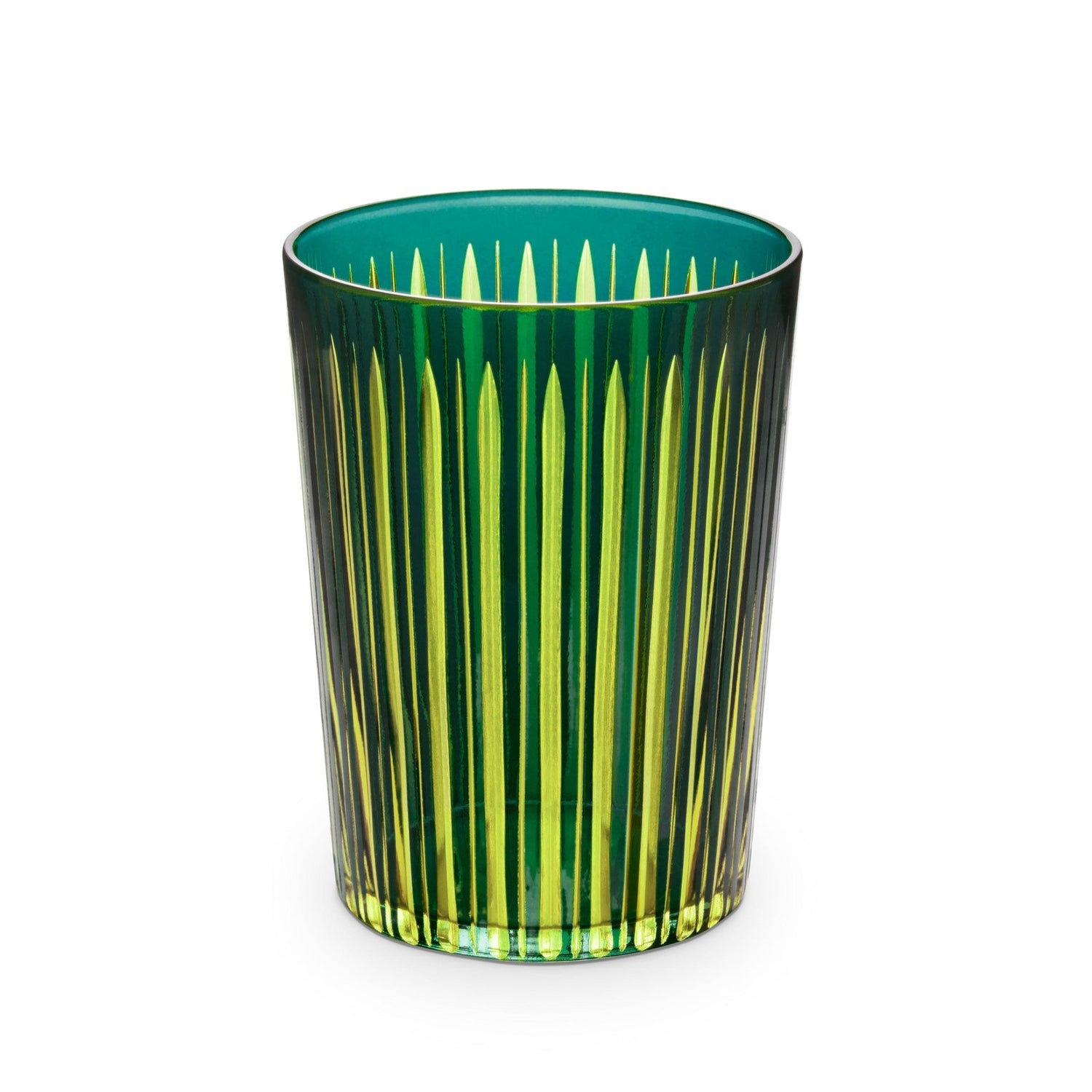 Prism Highball Glasses - Green (Set of 4)