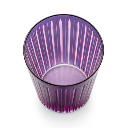 Prism Highball Glasses- Purple (Set of 4)