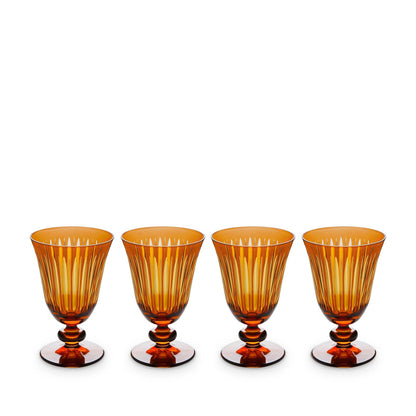 Prism Wine Glasses - Amber (Set of 4)