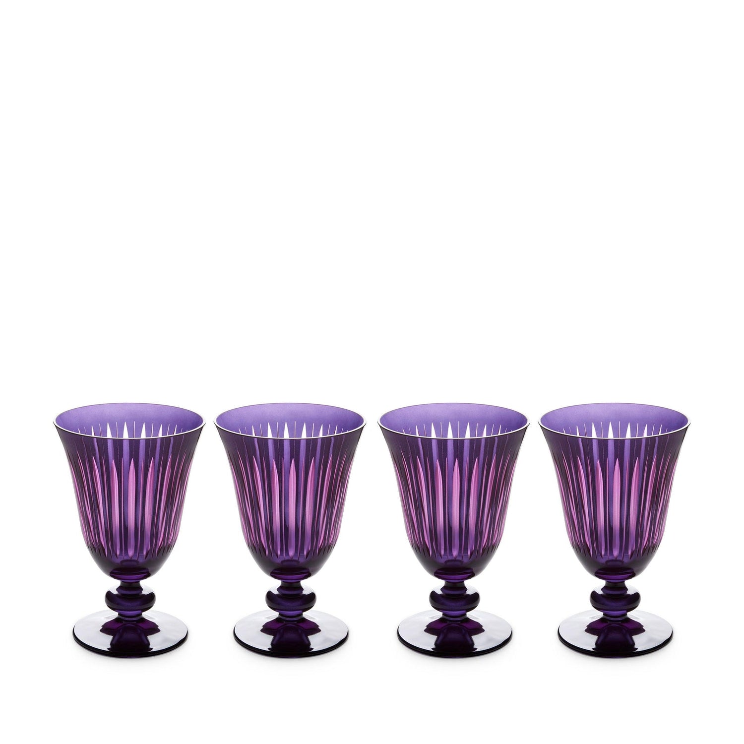 Prism Wine Glasses - Purple (Set of 4)