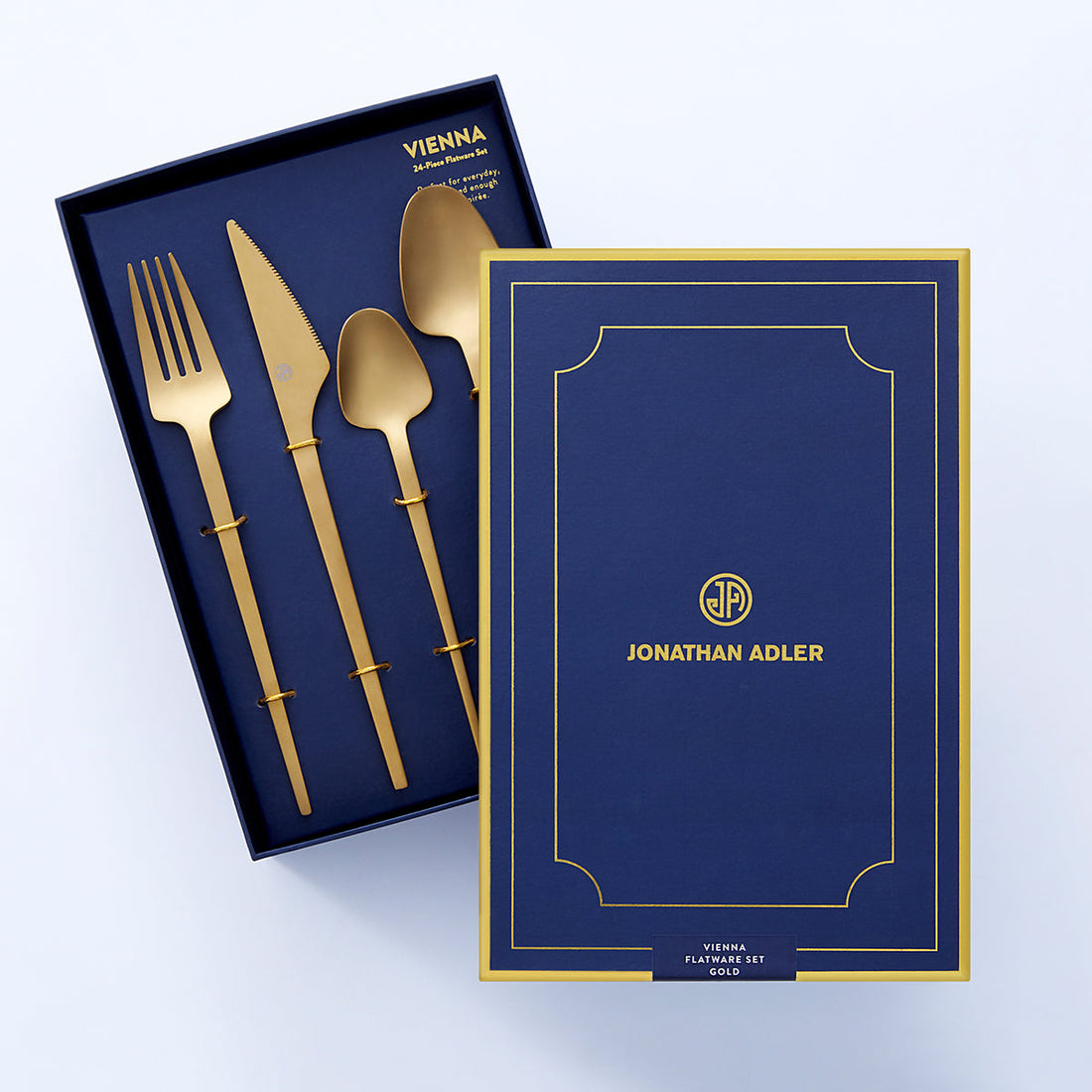 VIENNA 24-PIECE FLATWARE SET - GOLD