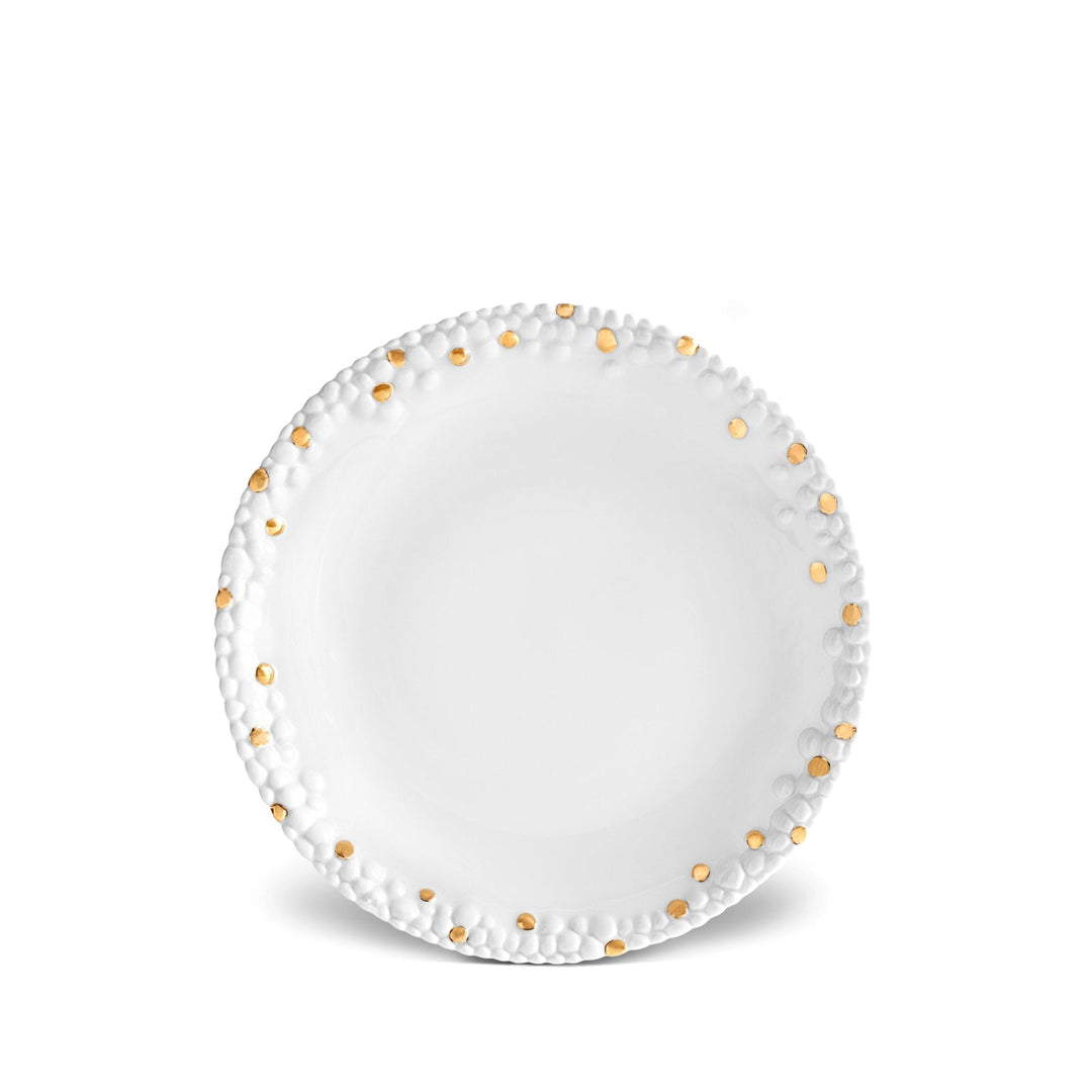Haas Mojave Bread + Butter Plate - White + Gold