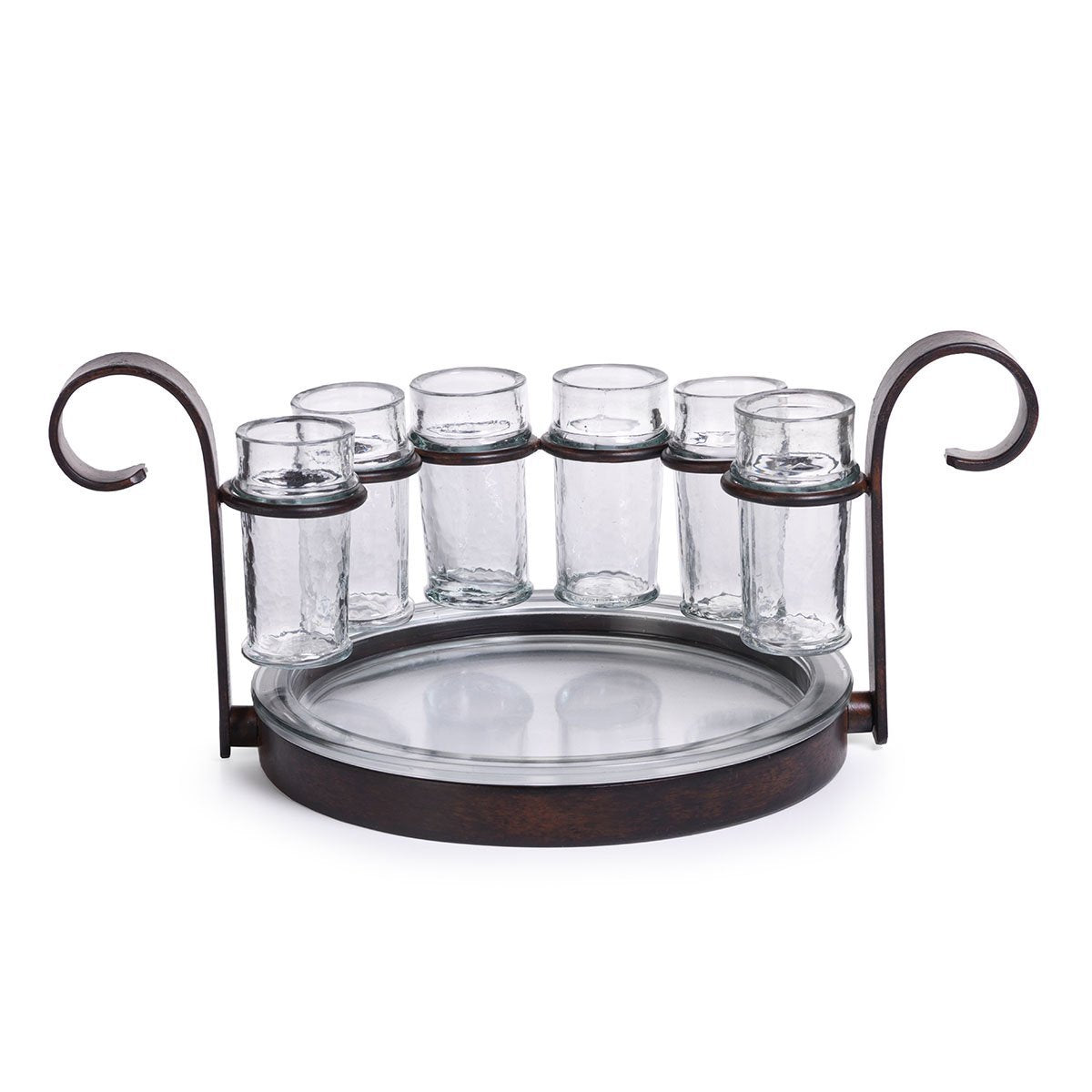 Fiesta Six Shot Tequila Set - Antique Brown