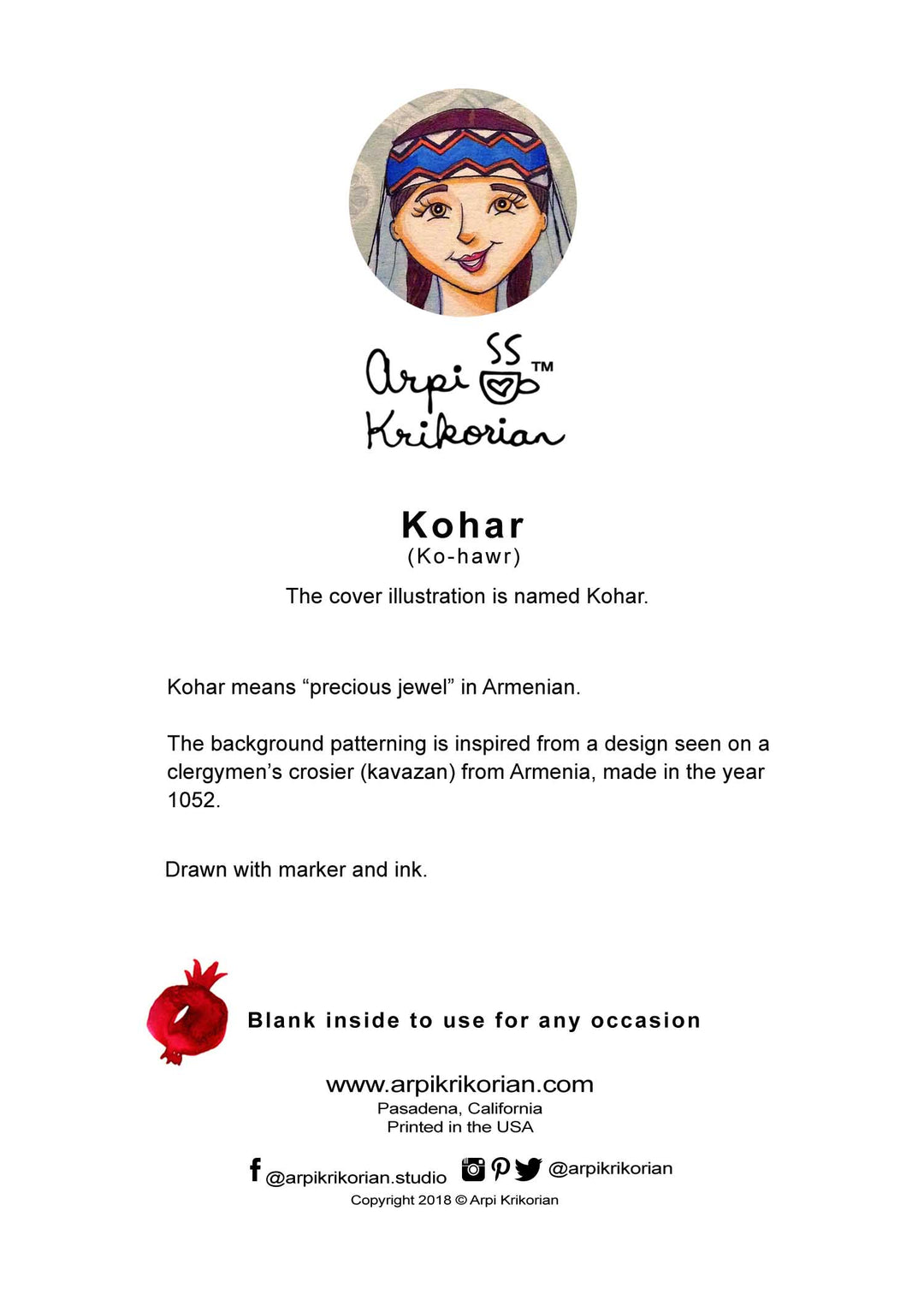 Kohar Greeting Card