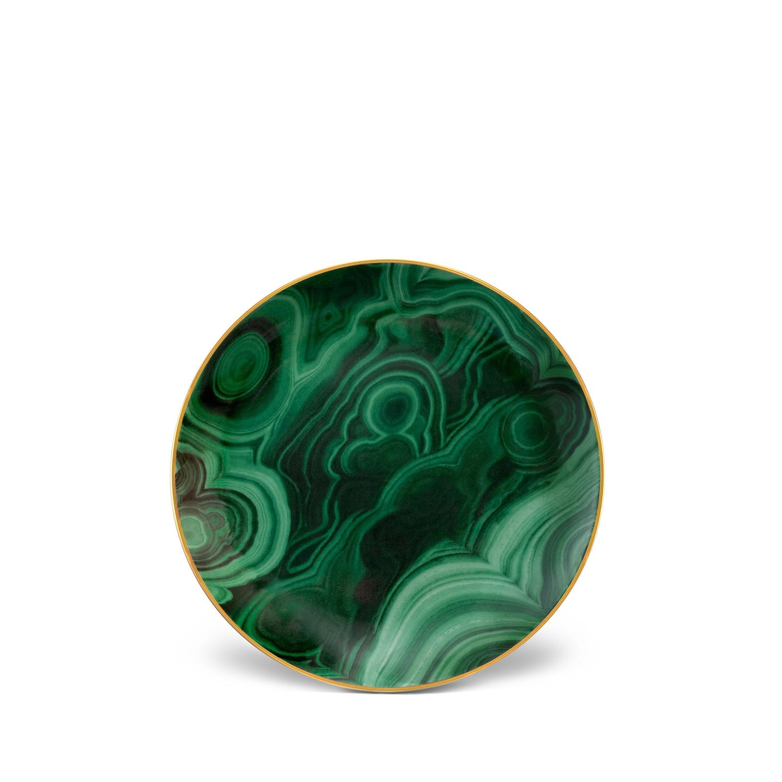 Malachite Canape Plates (Set of 4)