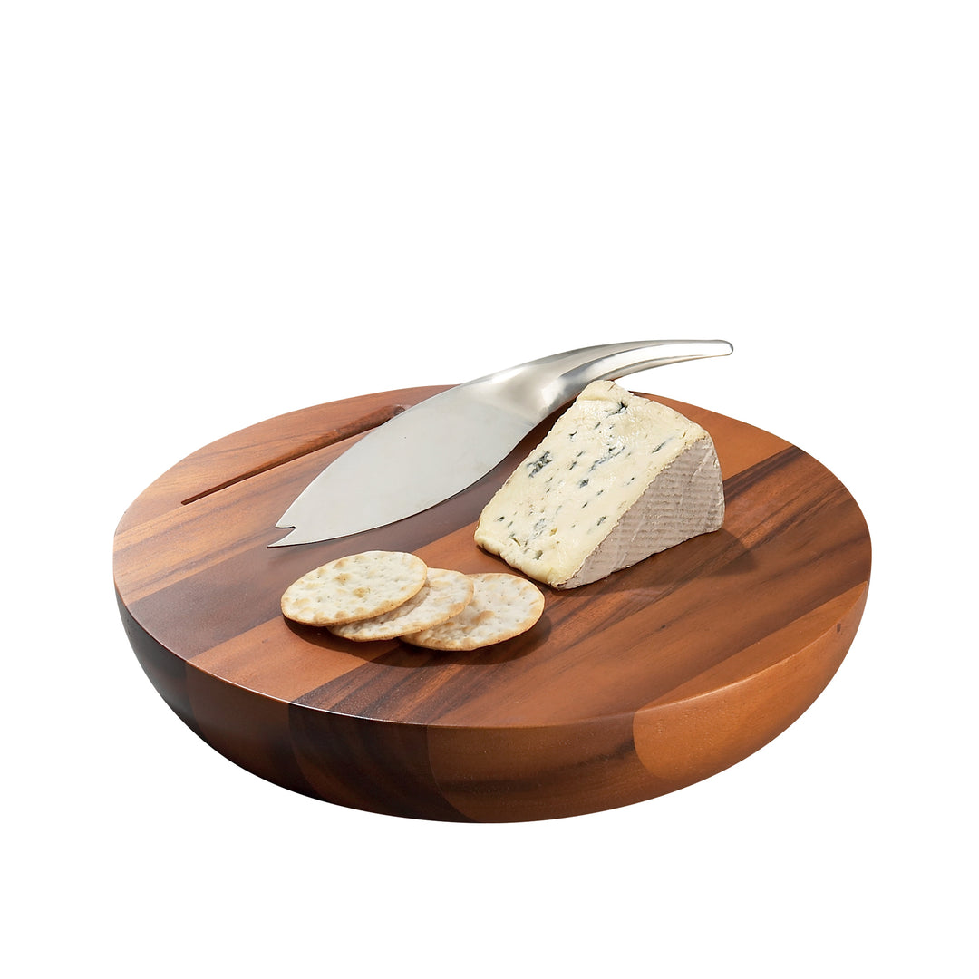 Nambe Harmony Cheese Board w/ Knife