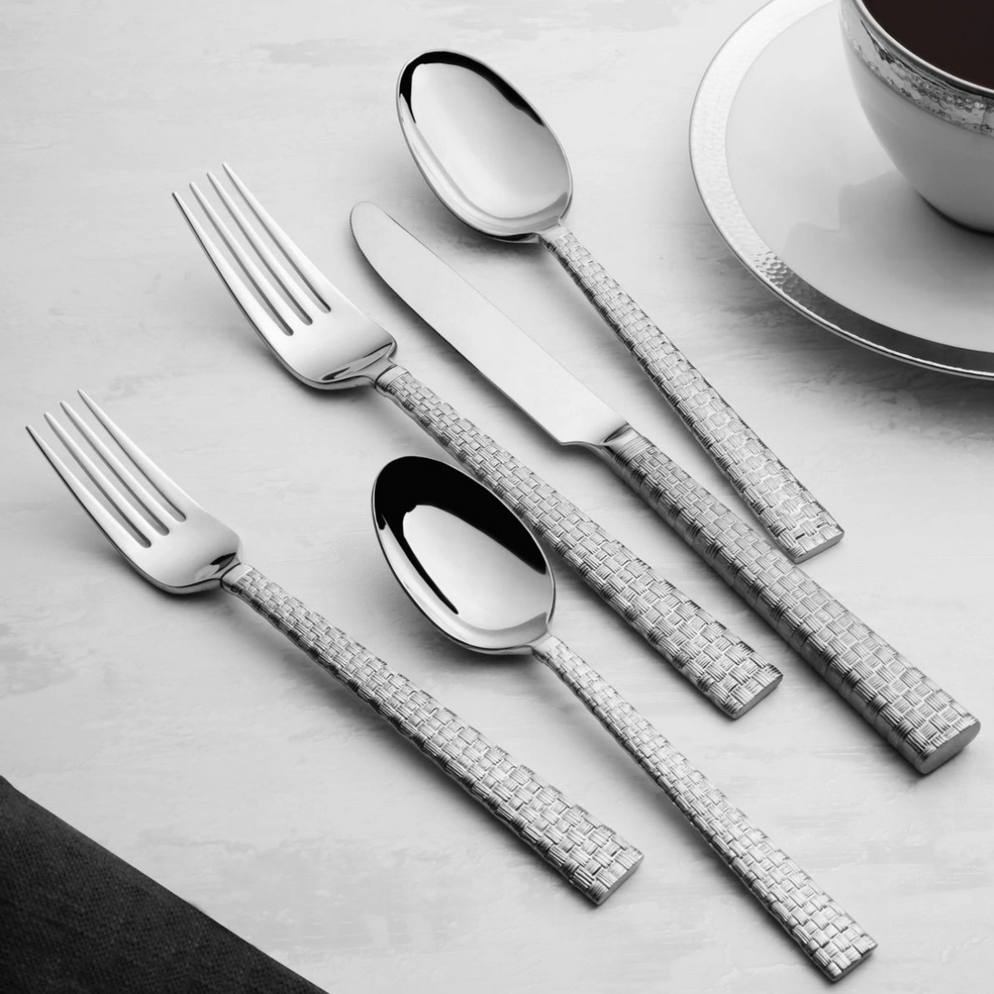 Palm 5-Piece Flatware Set - Silver