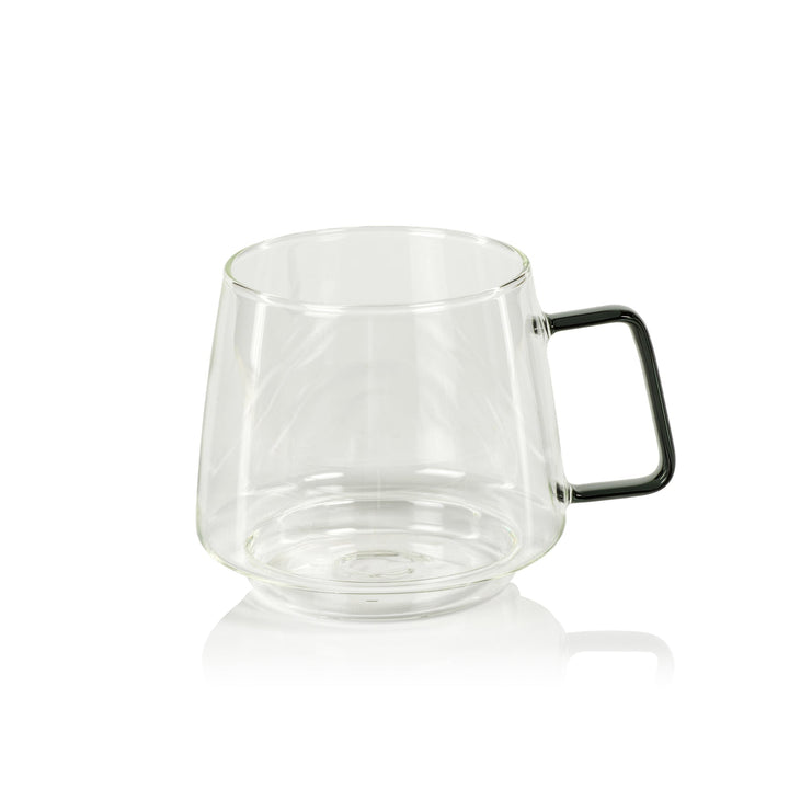 Cappucci Tea and Coffee Glass - Gray Handle