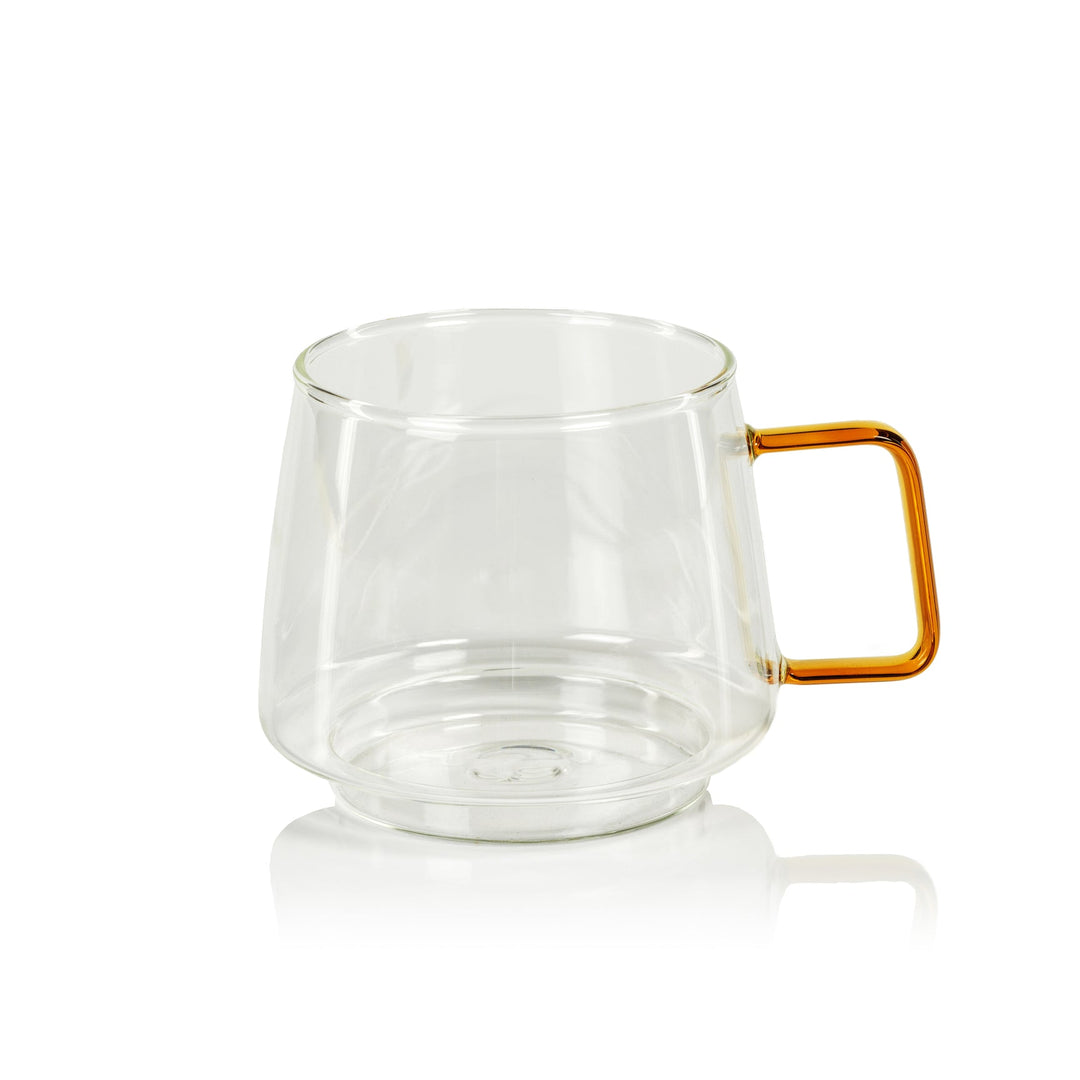 Cappucci Tea and Coffee Glass - Amber Handle