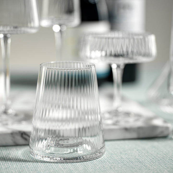 Bandol Fluted Textured All Purpose Glass Set Of 4