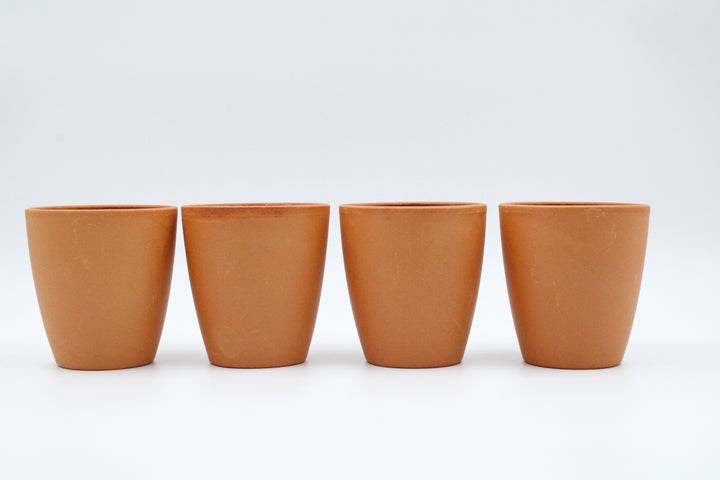 Brown Glazed Cup Set Of 4