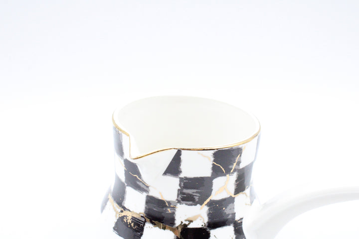 Checkered Coffee Pot