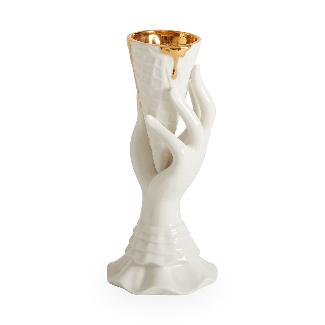 GILDED I-SCREAM VASE