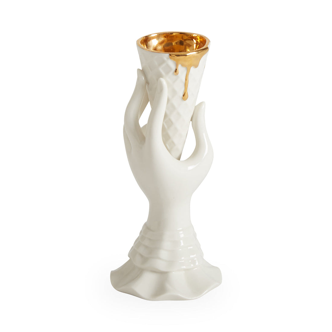 GILDED I-SCREAM VASE