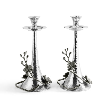 Black Orchid Candleholders