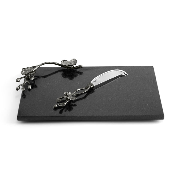 Black Orchid Cheese Board w/ Knife - SM