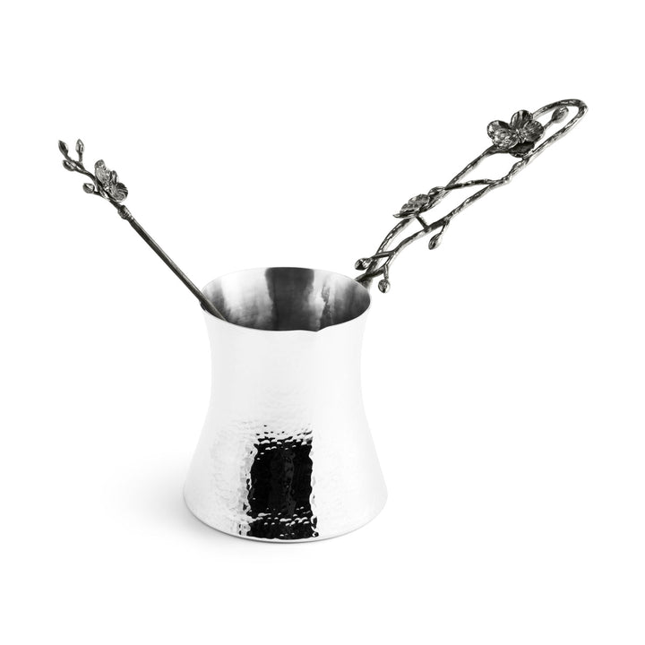 Black Orchid Coffee Pot w/ Spoon - Large