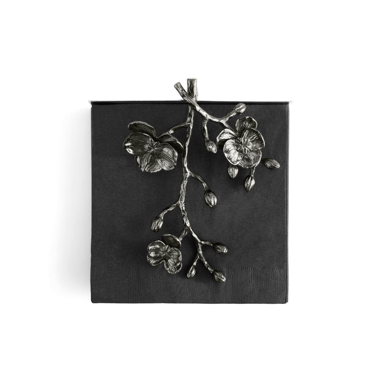 Black Orchid Dinner Napkin Holder