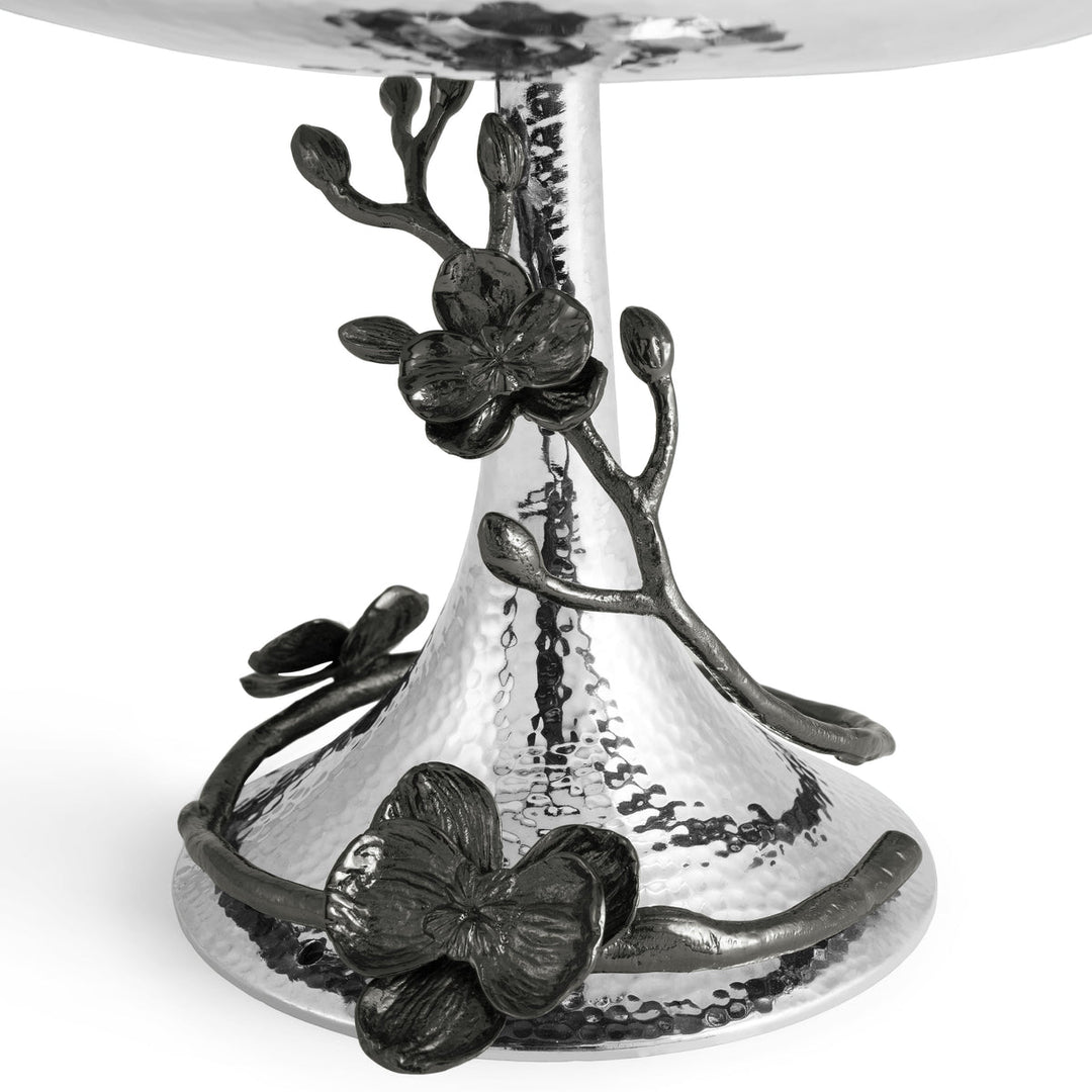 Black Orchid Footed Centerpiece Bowl
