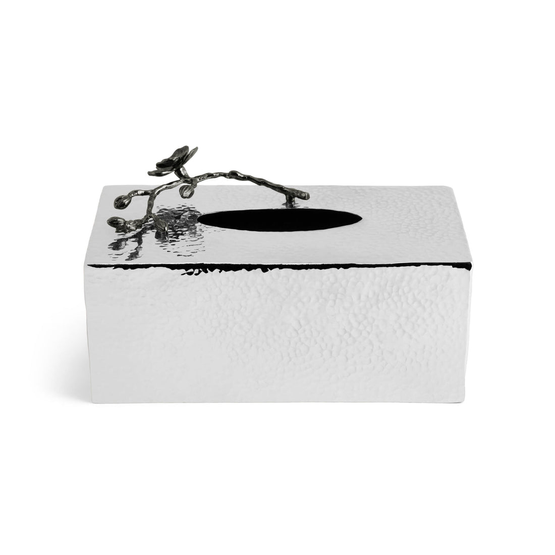 Black Orchid Rectangular Tissue Box Holder