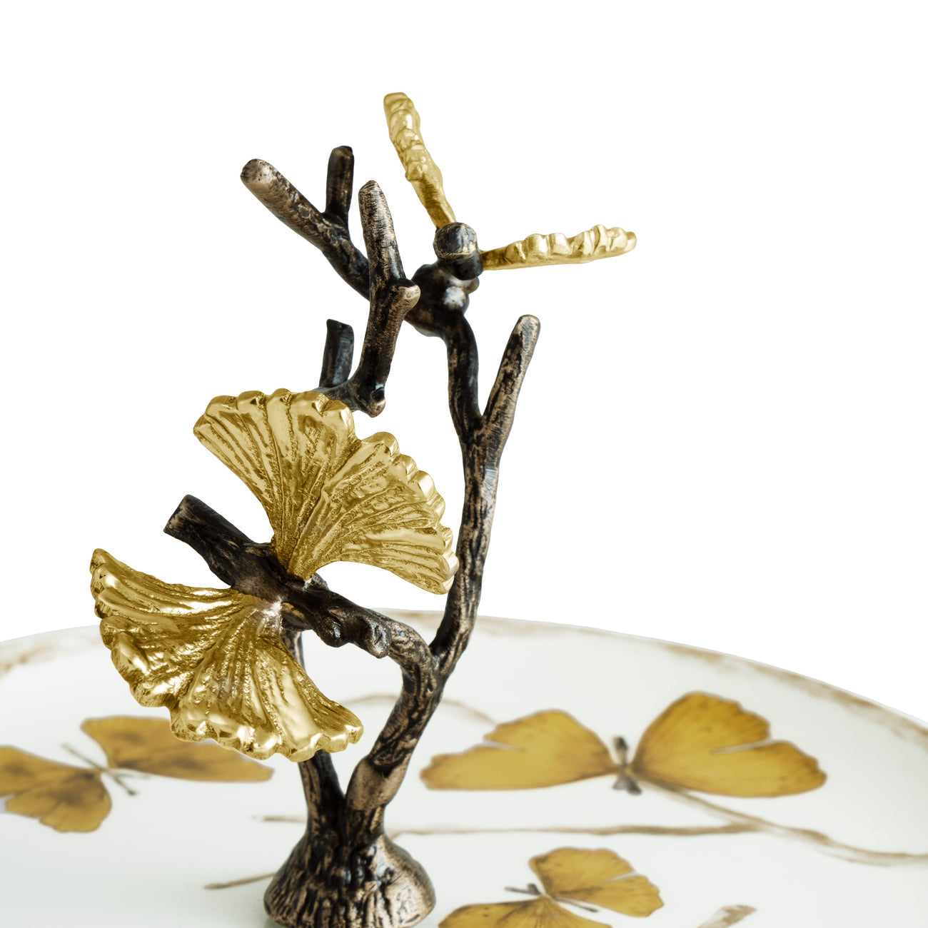 Butterfly Ginkgo 2-Tier Etagere