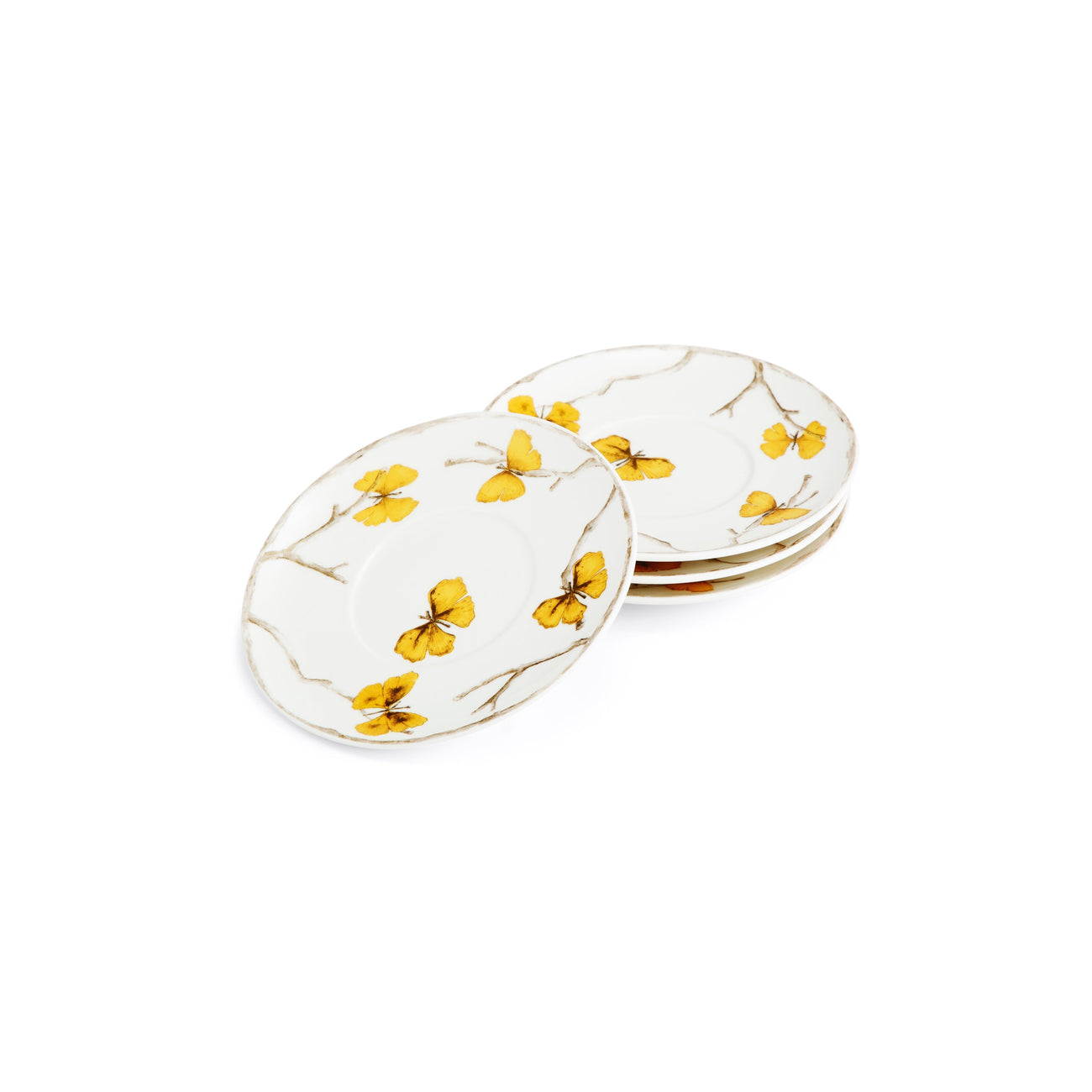 Butterfly Ginkgo Gold Demitasse - Set