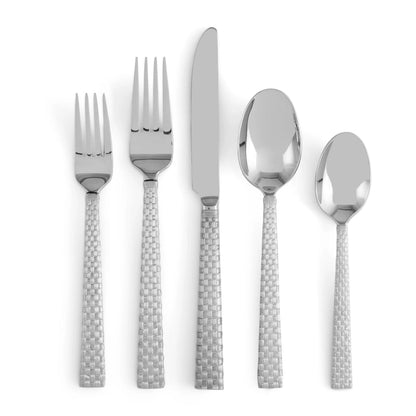 Palm 5-Piece Flatware Set - Silver