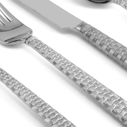 Palm 5-Piece Flatware Set - Silver